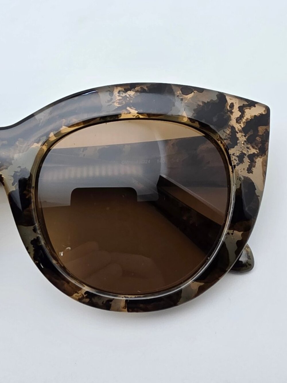 Kate Spade New York Zora Tortoise Frame Brown Lens Cat Eye Sunglasses 49-24-140 - Picture 12 of 13